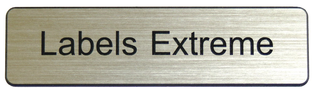 One Line Flat Name Tag with Magnet - Click Image to Close